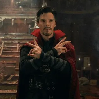 😐 Doctor Strange Doctor Strange, Marvel, supereroe, magia, stregone, Benedict Cumberbatch telegram sticker