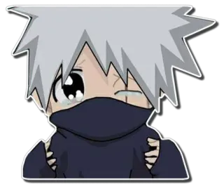 😢 Kakashi Naruto anime, kakashi, naruto, cartoon, ninja, sticker telegram sticker