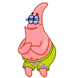 😂 Patrick Star Spongebob Squarepants Patrick Star, Spongebob Squarepants, cartoon character, funny, animation, nickelodeon telegram sticker