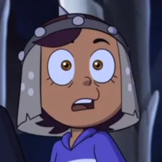 😧 Luz Noceda The Owl House cartoon, animated, character, the owl house, luz noceda telegram sticker