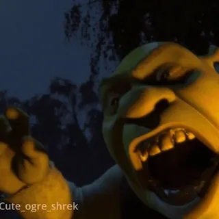 😡 Shrek Cute_ogre_shrek Oger, Shrek, Dreamworks, Zeichentrickfigur, lustig telegram sticker