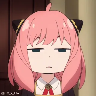 😑 Anya Forger Spy × Family anya, spy family, anime, manga, kind, forger telegram sticker