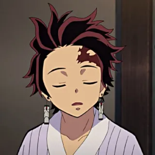 🔥 Tanjiro Kamado Demon Slayer Anime, Demon Slayer, Tanjiro, Charakter, Manga whatsapp sticker