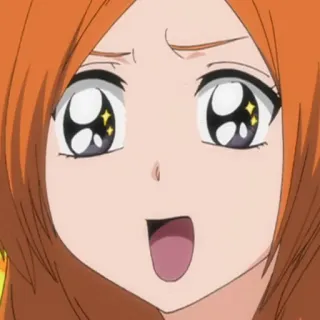 😍 Orihime Inoue Bleach anime, cartoon, cute, Bleach, Orihime Inoue, character telegram sticker