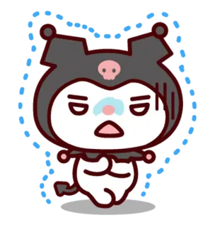 😨 Kuromi Dibujos animados, Personaje, Kuromi, Lindo, Kawaii whatsapp sticker