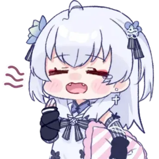 🛏️ Anime, Mädchen, Süß, Chibi, Sticker telegram sticker