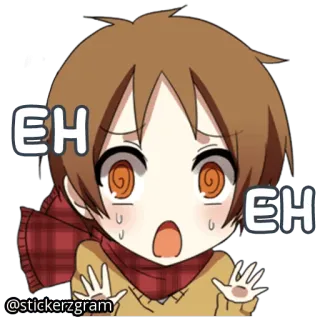 😨 EH
EH Аниме, Мультфильм, Выражение, В шоке, Удивлен telegram sticker