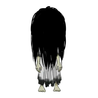 👤 Sadako Yamamura The Ring Sadako, The Ring, Terror, Fantasma, Assustador, Terror japonês whatsapp sticker