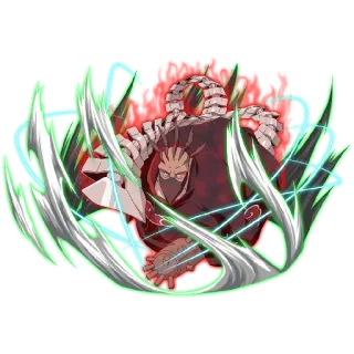 🥵 Kakuzu Naruto อนิเมะ, นินจา, คาคุซึ, แสงอุษา, ตัวร้าย whatsapp sticker