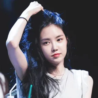 🦄 女性, 人物, 韓国人, 黒髪, ポートレート, 女の子 telegram sticker