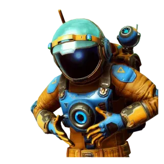 🪨 astronaut, space, character, helmet, spacesuit, science fiction telegram sticker