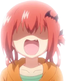 🥱 Satania Gabriel Dropout Anime, Diabeł, Satania, Gabriel DropOut, Słodkie, Kreskówka whatsapp sticker