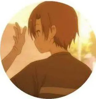 ❤️ Anime, Junge, Hand, Cartoon telegram sticker