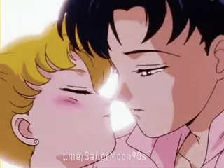 👩‍❤️‍💋‍👨 Sailor Moon t.me/SailorMoon90s Sailor Moon, Anime, 90-an, Romantis telegram sticker