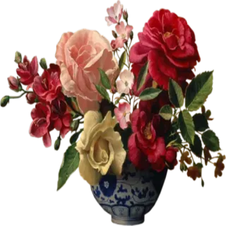 Цветы винтажные @StikerDi telegram stickers