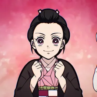 🌿 Nezuko Kamado Demon Slayer Anime, Nezuko, Süß, Demon Slayer, Manga whatsapp sticker