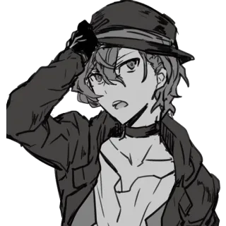 😒 Anime, Manga, Charakter, Hut, Jacke telegram sticker