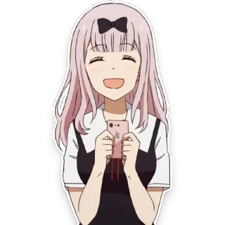 😄 Chika Fujiwara Kaguya-sama: Love Is War Anime, Chika Fujiwara, Kaguya-sama Love is War, Cartoon, Mädchen telegram sticker