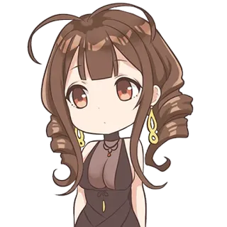 💗 อนิเมะ, มังงะ, น่ารัก, ผู้หญิง, ตัวละคร, ภาพประกอบ, จิบิ telegram sticker