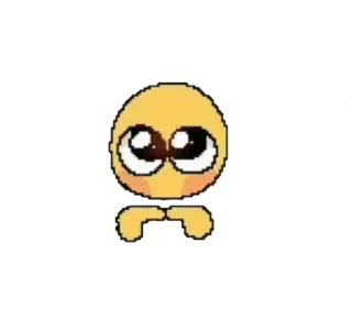 🥺 emoji, flehend, süß, gelb telegram sticker
