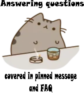 👎 Pusheen pusheen, gato, lindo, bebida, whisky, cigarrillo whatsapp sticker