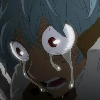 😭 Tomura Shigaraki My Hero Academia anime, villain, crying, distressed, shigaraki whatsapp sticker
