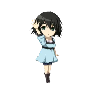 ✋ anime, cartoon, girl, chibi, cute telegram sticker