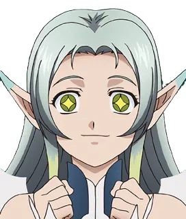 ✨ Anime, Elfo, Personaggio, Carino, Fantasy whatsapp sticker