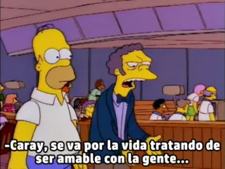 😒 Homer Simpson, Moe The Simpsons -Caray, se va por la vida tratando de
ser amable con la gente... 심슨 가족, 애니메이션, 만화, 호머 심슨, 모, 시트콤, 코미디 telegram sticker