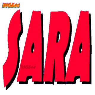 🤫 SARA Name, Rot, Text, Sara telegram sticker