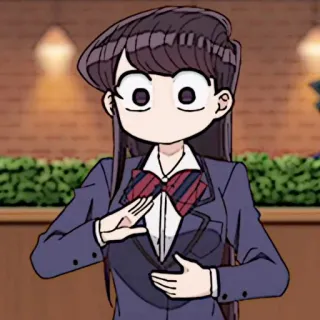 🧬 Komi Shouko Komi Can't Communicate Anime, Manga, Komi Can't Communicate, Komi Shouko, mignon, sticker, fille anime whatsapp sticker
