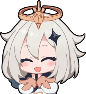 😄 Paimon Genshin Impact paimon, genshin impact, anime, videogame, personagem, fofo telegram sticker