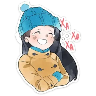😂 XA
XA
XA rindo, inverno, menina, casaco, gorro telegram sticker