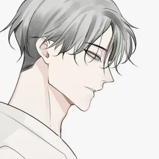 🕸 Anime, Mâle, Personne, Portrait, Illustration whatsapp sticker