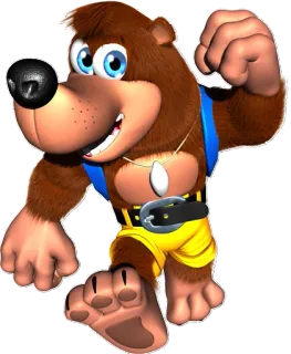 😃 Banjo Bär, Videospiel, Zeichentrickfigur, Maskottchen telegram sticker