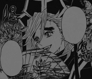 🌟 Douma Demon Slayer 童磨, 鬼灭之刃, 动漫, 漫画, 恶魔 whatsapp sticker