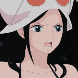 👑 Nico Robin One Piece nico robin, one piece, anime, dessin animé, personnage, pirate whatsapp sticker