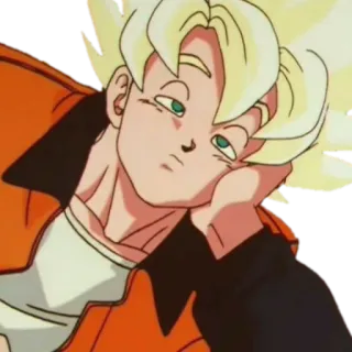 😴 Goku Dragon Ball Z 애니메이션, 손오공, 드래곤볼 Z, 사이어인, 초사이어인, 만화 telegram sticker