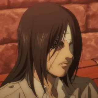 🖤 Eren Yeager Attack on Titan アニメ, 漫画, キャラクター, エレン, 進撃の巨人 telegram sticker