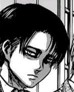 🎵 Levi Ackerman Attack on Titan anime, manga, Levi, Attack on Titan, character whatsapp sticker