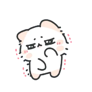 ✳️ süß, tier, cartoon, sticker, ausdruck telegram sticker