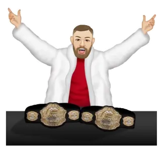 👐 Conor McGregor conor mcgregor, ufc, mma, combat, sports, champion, combattant, athlète telegram sticker