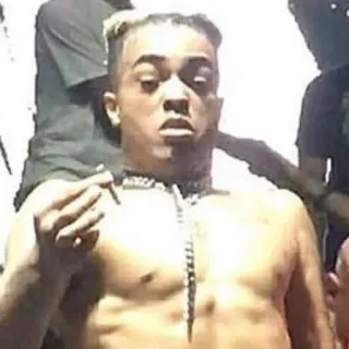 🥴 XXXTentacion middle finger, rapper, xxxtentacion, music, offensive telegram sticker