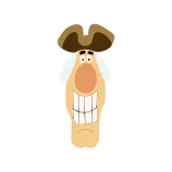 😂 cartoon, pirate, character, funny, illustration telegram sticker