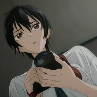 📸 anime, fotografia, câmera, menino, retrato telegram sticker