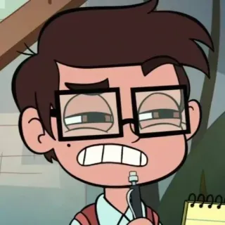 😬 Marco Diaz Star vs. the Forces of Evil cartoon, character, Marco Diaz, Star vs. the Forces of Evil, animation telegram sticker