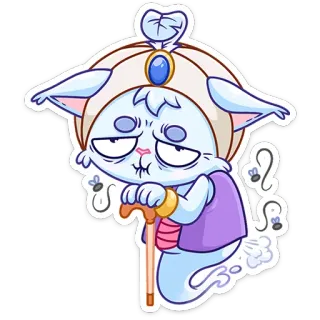 😢 kartun, kucing, penyihir, hantu, sihir, terbang, tongkat telegram sticker