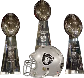 🏆 RAIDERS Football americano, Sport, NFL, Trofeo, Casco, Raiders telegram sticker