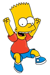 😆 Bart Simpson The Simpsons cartoon, bart simpson, the simpsons, animated telegram sticker