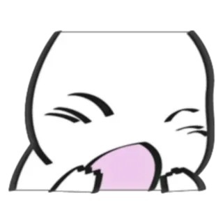 😤 Dessin animé, Mignon, Pleurs, Triste, Émotionnel whatsapp sticker